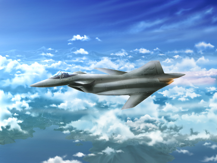 架空戦闘機 - 前進翼